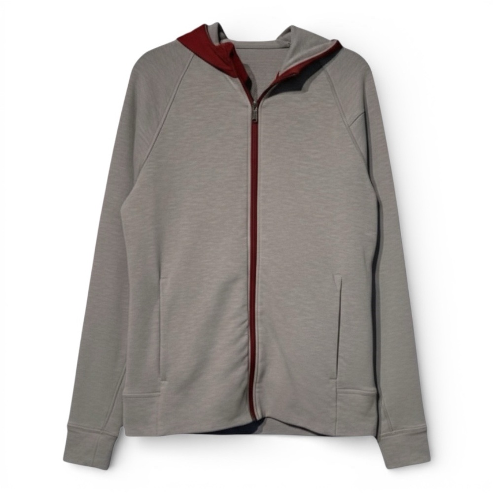 Lululemon City Sweat Full Zip Hoodie Terry Jacket Grey‎ Men’s M